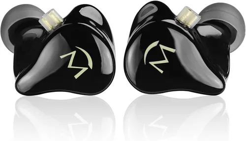Miniatura 2 de SHANLING Auriculares intrauditivos Music1, controlador dinámico de 0.354 in, auriculares IEM con controles de micrófono y reproducción, auriculares