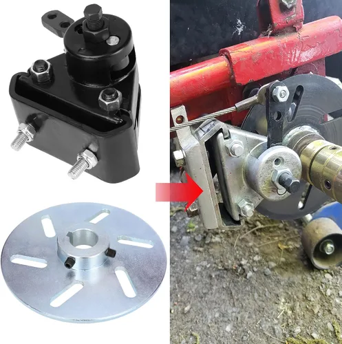 Miniatura 2 de GREHUA Kit de Frenos para Go Kart Compatible con Yerf-Dog Manco 9598 9597 ASW Bristers Airheart MB-1, Pinza de Freno de Disco Mecánica con Soporte