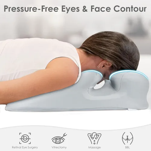 Miniatura 3 de Comfitech Almohada facial con espacio de flujo de aire más grande para dormir después de los ojos, BBL, cirugía de recuperación de vitrectomía