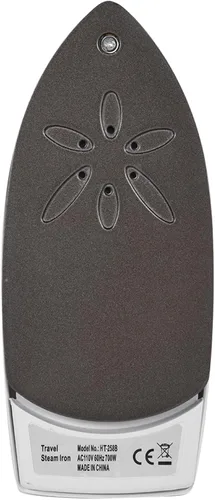 Miniatura 5 de Mini plancha de vapor para ropa, plancha portátil 2 en 1 en húmedo y seco, suela antiadherente, control de temperatura, mango antideslizante