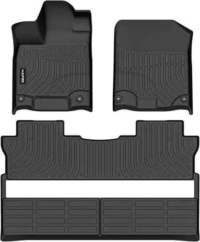 Miniatura 74 de HAFIDI® - Tapetes para auto con almacenamiento debajo del asiento, para todo clima, antideslizantes, de elastómero termoplástico, para la primera