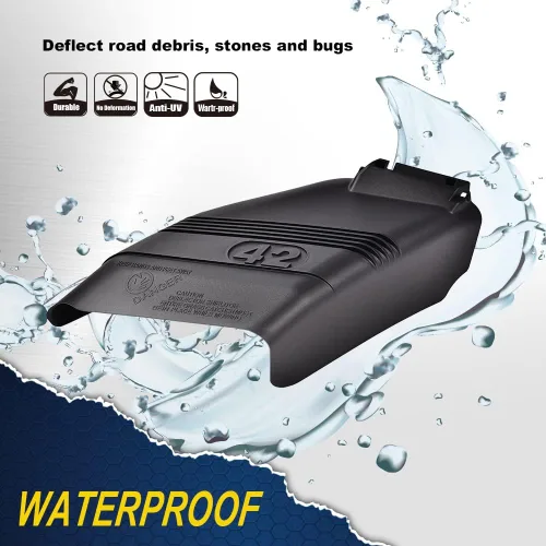 Miniatura 7 de CHEDA Protector deflector de 42 pulgadas con hardware de montaje compatible con Craftsman 130968 532130968, color negro