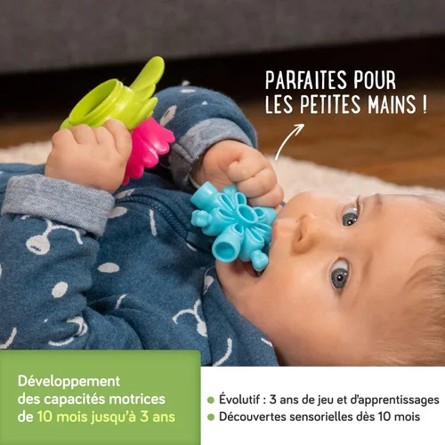 Miniatura 4 de Lalaboom 36 piezas de cuentas para bebé – Montessori educativo forma y color STEM juguete de construcción de 10 meses a 3 años - BL300, multicolor