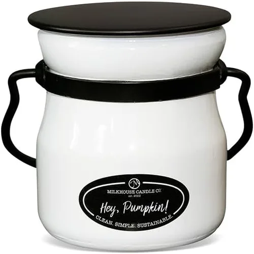 Miniatura 60 de Milkhouse Candle Company Vela de soja de manzana y caramelo, rodajas de manzana, canela, perfumada a vainilla dulce, tarro de mantequilla de 16