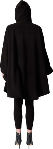 Miniatura 4 de Abrigo con capucha para mujer con ribete de sherpa con guantes a juego, colección de invierno, talla única