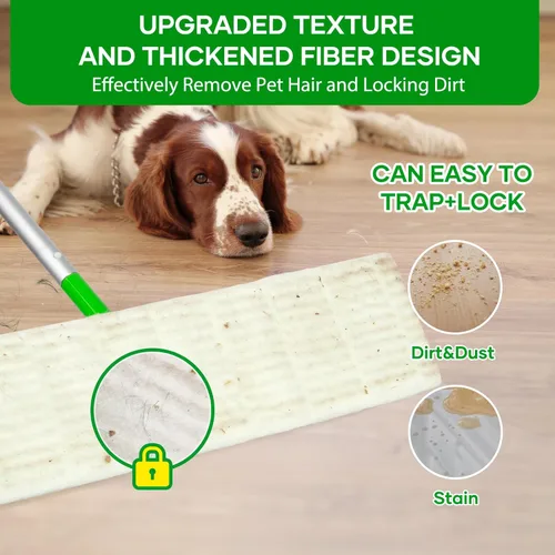 Miniatura 3 de Paquete de 60 paños de barrido en seco para Swiffer Sweeper XL de repuesto, almohadillas desechables que absorben el polvo, no lavables y sin