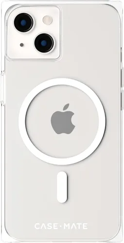 Case-Mate BLOX - Funda para iPhone 14/13, transparente [protección contra caídas de 10 pies] [compatible con MagSafe] Funda de lujo con bordes para