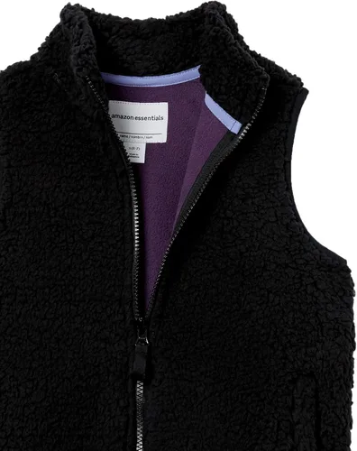 Miniatura 2 de Tienda Essentials Chaleco de forro polar Sherpa con bolsillos para niñas y niños pequeños