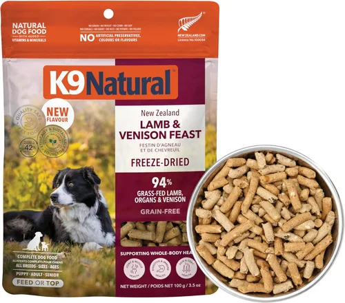 Miniatura 17 de K9 Natural - Alimento liofilizado para perros sin granos - Cordero, 4 libras