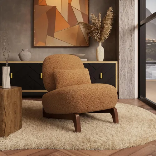 Miniatura 19 de Morden Fort Juego de Sofá Boucle de 2 Piezas, Conjunto de Sofás Tapizados Modernos Duraderos Cómodos Boucle Aptos para Mascotas, Silla sin Brazos
