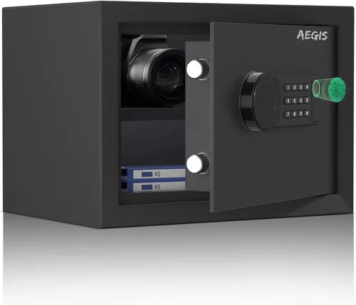 Miniatura 17 de Caja fuerte electrónica AEGIS de 0,8 pies cúbicos - Caja fuerte de seguridad con teclado digital para el hogar/oficina, caja de efectivo de acero