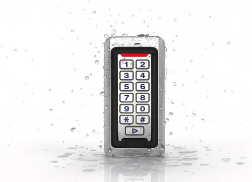 Miniatura 5 de Teclado de control de acceso para puerta, acero inoxidable IP68 resistente al agua, 2000 usuarios, entrada y salida Wiegand de 26 bits, control