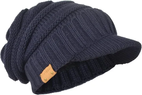 Miniatura 5 de Gorro de punto vintage para hombre con visera B319