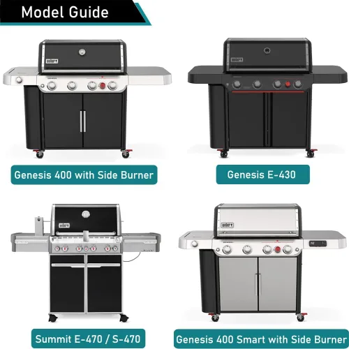 Miniatura 3 de ZJYWSCH Cubierta para parrilla Weber Genesis 400 Series 400 2022 para parrilla de gas de 4 quemadores impermeable al aire libre, 7758 apto