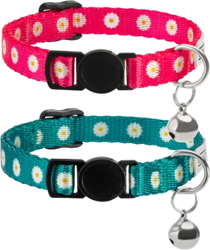 Miniatura 8 de CollarDirect Cat Collar Breakaway with Removable Bell Set of 2 PCS Azteca y étnica