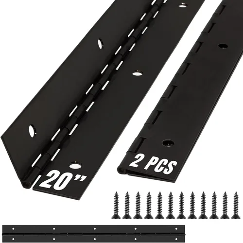 Miniatura 20 de Bisagra de piano resistente plateada de 48 pulgadas plateado