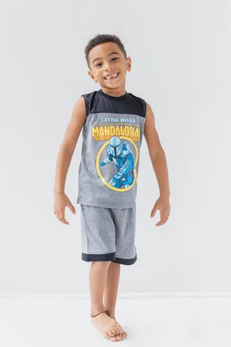 Miniatura 3 de STAR WARS The Mandalorian - Conjunto de 3 piezas camiseta sin mangas y pantalones cortos