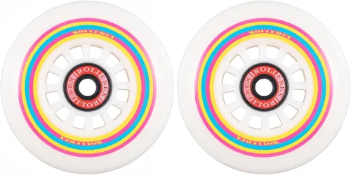 Rollerex Lollipop Boardwalk - Ruedas para patines en línea (paquete de 2 con rodamientos, espaciadores y arandelas) (varias opciones de tamaño