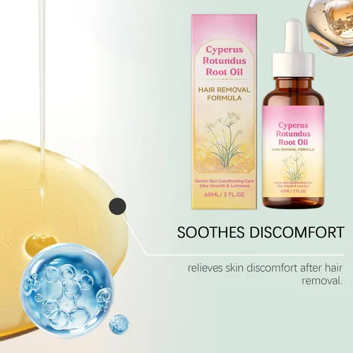 Miniatura 4 de Renovia Cyperus Rotundus Oil, aceite Cyperus Rotundus para depilación, profundamente hidratante y encogimiento de poros para mujeres y hombres, 2.02