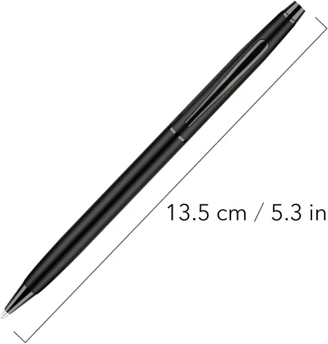 Miniatura 2 de Unibene Bolígrafos retráctiles metálicos delgados – negro mate, buen regalo para negocios, oficina, estudiantes, profesores, boda, Navidad, punta