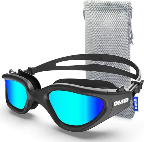 Miniatura 14 de OMID P2 Lite - Gafas de natación cómodas antivaho para hombres, mujeres, adultos y jóvenes Lente B2-azul Marco Blueblack