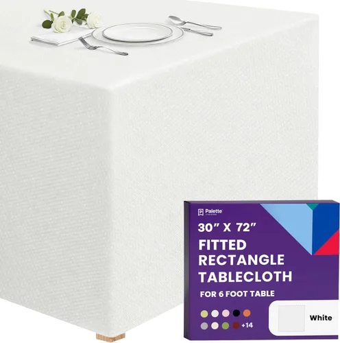 Miniatura 22 de Gee Di Moda - Mantel rectangular a medida en poliéster lavable para mesa de 4 pies, ideal para mesa de bufé, fiestas, cenas, bodas, vacaciones