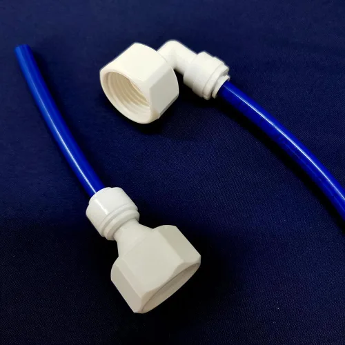 Miniatura 5 de MALIDA Adaptador de rosca hembra de conector rápido codo y combinación recta, rosca de 1/2 pulgada x tubo de 1/4 pulgadas OD Push to Connect