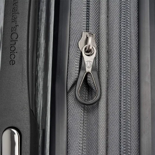 Miniatura 8 de Traveler's Choice Silverwood II Hardside Expandable Spinner, Gray-Out of Stock, 30" Checked Luggage