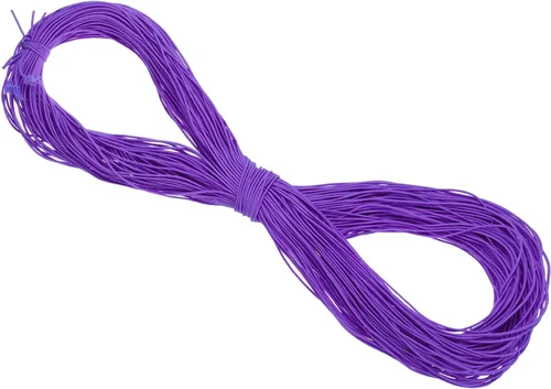 Miniatura 14 de PATIKIL Cuerda elástica elástica de 109 yardas (328.1 ft), cuerda elástica pesada de 0.059 in, albaricoque para manualidades, correas de gancho