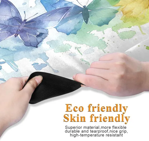 Miniatura 2 de Dragonfly Painting Yoga Mat Non-Slip Fitness Mat for Pilates, Workout & Home Gym, 71x26 Inch Yoga Mats for Enhanced Yoga Practice