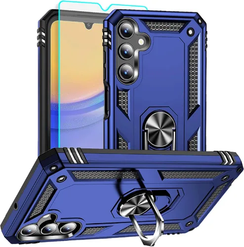 Miniatura 22 de Funda para Samsung Galaxy A12, Samsung A12 con protector de pantalla HD, [grado militar de 16 pies probada en caídas], anillo protector a prueba