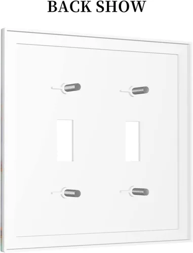 Miniatura 434 de Placa de Interruptor de Luz Azul de 1 Gang, Placa de Pared Decorativa de Palanca Individual, Cubierta de Placa de Pared de Palanca, Placa Frontal