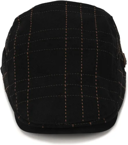 Miniatura 4 de M MOACC Hombres Newsboy Gorras de algodón con hebilla ajustable Boina Sombrero Plano Conducción Cabbie Gatsby Sombreros