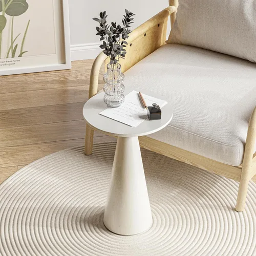 Miniatura 13 de COZAYH Mesa auxiliar pequeña con pedestal de granja, mesa redonda de Martini, soporte de madera para plantas, mesa rústica para bebidas