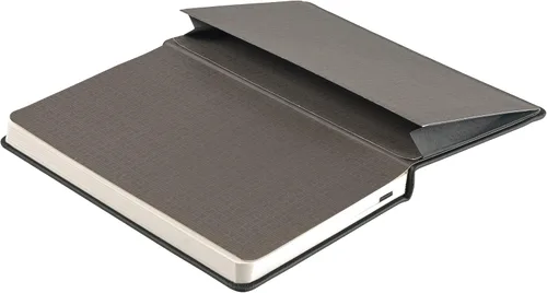 Miniatura 4 de Cuaderno de cuero, diario de escritura, cuero de grano completo, papel a rayas estrechas, cuadernos para el trabajo y la escuela, negro medianoche