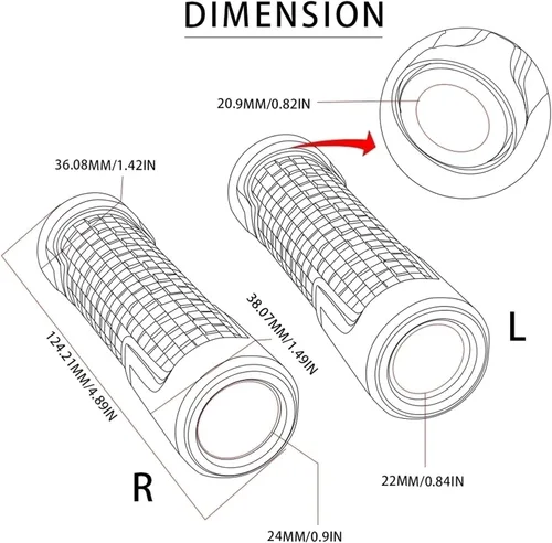 Miniatura 4 de Contrapeso para Yamaha XJ6N XJ-6N XJ6 Diversion 2009-2016 Accesorios de motocicleta Manillar Tapa equilibrada Tapón deslizante Manillar Bar Puños