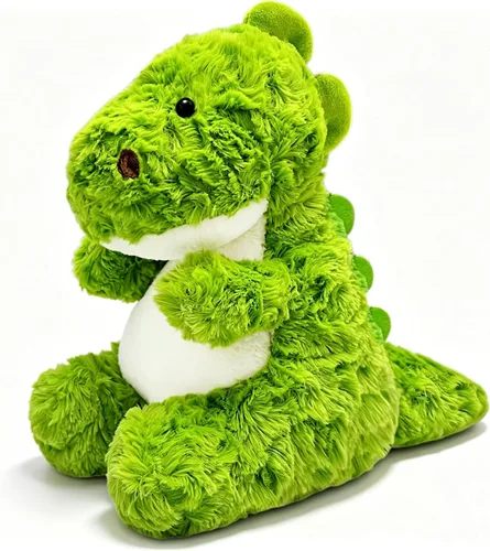 Animal de peluche de dinosaurio verde de 12 pulgadas para niños, muñeca de dinosaurio Kawaii, lindo peluche, animales de peluche de dinosaurio para