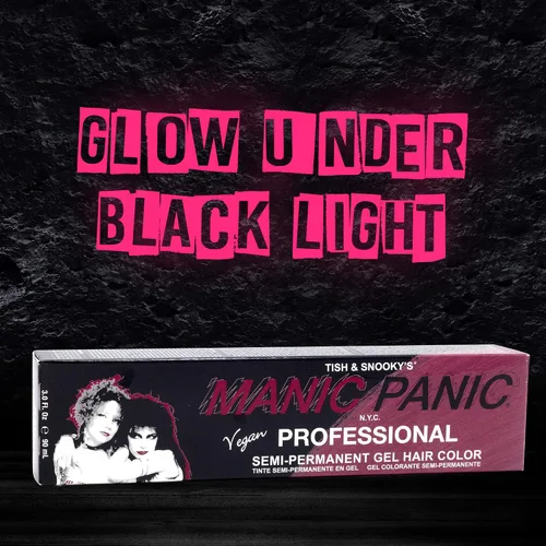 Miniatura 5 de Manic Panic Tinte de gel semipermanente de terciopelo rojo cereza profesional, color rojo cereza brillante, brilla bajo la luz negra, dura más de 40