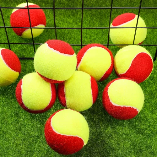 Miniatura 4 de 24 pelotas de tenis para niños, 75% de baja compresión etapa 3 pelotas de tenis a granel para principiantes, máquina de pelota, entrenamiento