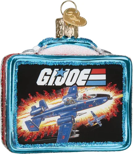 Miniatura 3 de Old World Christmas G.I. Joe - Fiambrera de cristal soplado para árbol de Navidad, decoración navideña hecha a mano