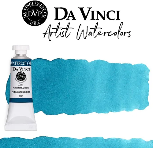 Miniatura 12 de DA VINCI PAINTS Pintura Acuarela Profesional para Artistas, Alizarin Crimson (Quinacridone), 37ml Índigo