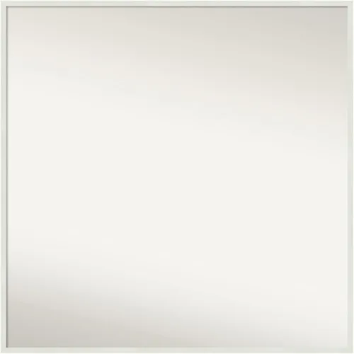 Miniatura 6 de Amanti Art Espejo de baño blanco para sobre el fregadero, 32 x 45 pulgadas, espejo de tocador rectangular blanco esbelto, marco de madera moderno