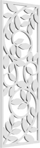 Miniatura 48 de 9 3/8"W x 24 3/8"H x 1/4"T Utica Decorativo Fretwork Madera Paneles de Pared, Abedul