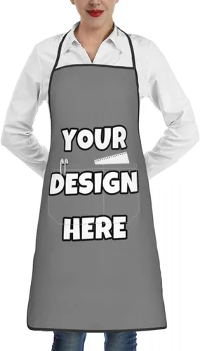 Miniatura 41 de Delantal personalizado con logotipo de imagen, nombre de texto, delantales de cocina personalizados para chef para hombres y mujeres
