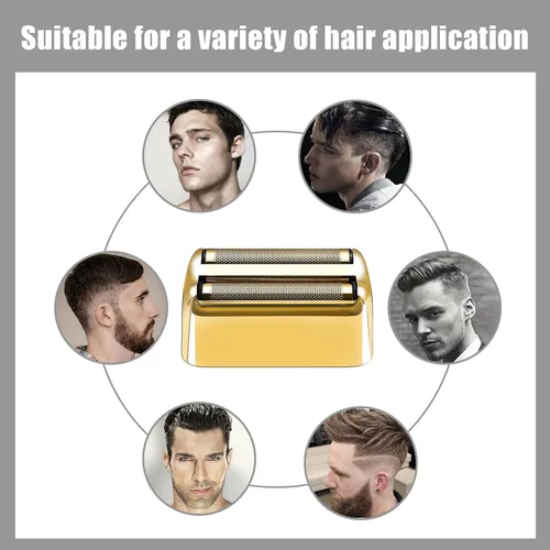 Miniatura 2 de BaBylissPRO Barberology Double FXFS2G - Cabezal de afeitar dorado (1 unidad, 1 hoja, macho, hombres adultos)