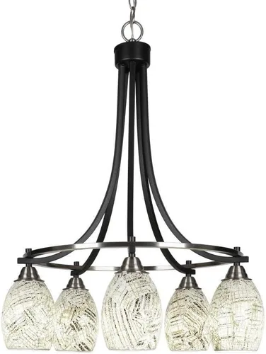 Miniatura 133 de Toltec Lighting Paramount 3405-BN-3001 - Lámpara de araña (5 luces, níquel cepillado)