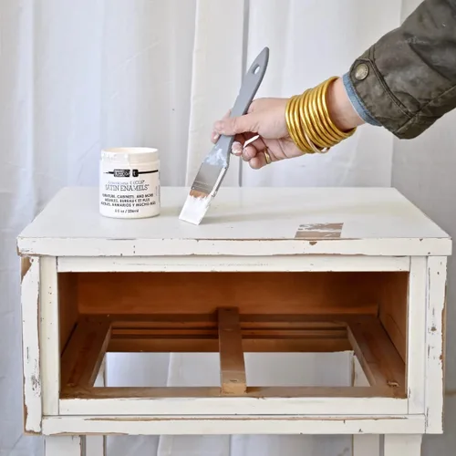 Miniatura 4 de DecoArt Americana Decor ADSA02 - Pintura acrílica esmaltada satinada, color blanco puro, ADSA02, 8 onzas líquidas, tarro (paquete de 3)