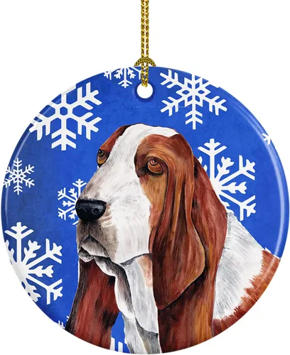 Miniatura 184 de Caroline's Treasures Cavalier Spaniel - Adorno de cerámica para colgar en el árbol de Navidad, para el hogar, Navidad, fiestas, regalo, 3 pulgadas
