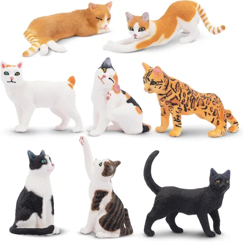 Miniatura 12 de Toymany 12 figuras de animales de safari, animales de zoológico de plástico para bebés muy realistas, conjunto de figuras de juguete de leones