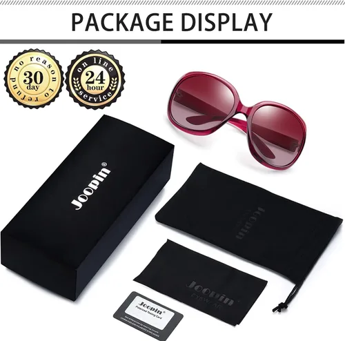 Miniatura 155 de Joopin Lentes de sol de gran tamaño para mujer, polarizados, grandes, para conducción, protección UV, grandes sombras